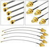 Picture of Superbat U.FL to SMA Pigtail 5pcs 6inch SMA Female to UFL/IPEX Cable Wi-Fi Coaxial Cable for Wireless Routers Mini PCIe Cards Network PCI WAN Repeater Module