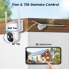 Picture of Solar Security Cameras Wireless Outdoor, 2K HD WiFi Cameras for Home Security, 360 Surveillance Camera with Solar Panel Battery, Color Night Vision, 2-Way Talk, PIR Motion Detection, Cloud Storage