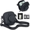 Picture of WOGOZAN Accessories Kit Case for Fujifilm Instax Mini 12 11 99 7+ SE EVO Instant Camera Liplay link2 Universal Mini Camera Bag, Mini 3 inch Film Photo Album, Photo Border Stickers (No Camera) - Black