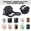 Picture of WOGOZAN Accessories Kit Case for Fujifilm Instax Mini 12 11 99 7+ SE EVO Instant Camera Liplay link2 Universal Mini Camera Bag, Mini 3 inch Film Photo Album, Photo Border Stickers (No Camera) - Black