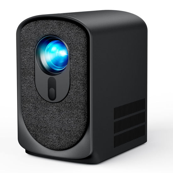 Picture of Wireless Mini Projector with WiFi and Bluetooth 5G, Portable Projector Support 4K Movie Video Projection, Electric Focus 350ANSI Phone Projector Home and Outdoor Cinema with HDMI Cable