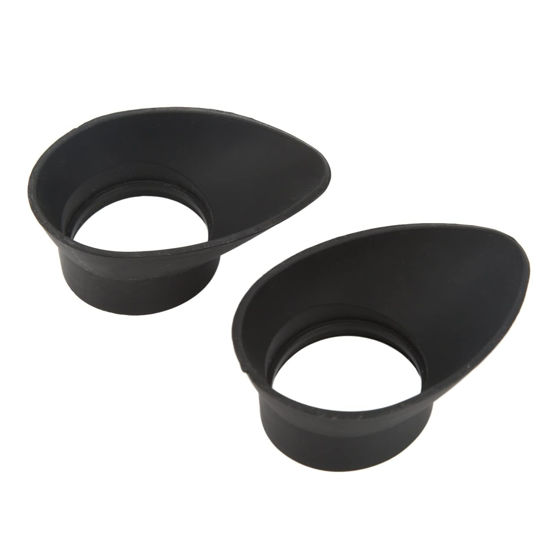 Picture of 2PCS Binocular Eye Cups, Binocular Eye Cups Replacement 27mm Inner Diameter Foldable Binocular Rubber Eyepiece Eye Guards Cups