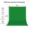 Picture of UTEBIT Green Backdrop 5 x 6.5ft Green Screen Photography Background Polyester Fabric Green Cloth Back Drop for Video/Studio/Photo/Live/Editting(Backdrop Only)
