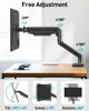 Picture of Single Monitor Arm Desk Mount Fits 13 to 32 inch Computer Monitor, Holds 4.4 to 19.8lbs VESA Monitor Mount, Adjustable Monitor Stand with Clamp/Grommet Mounting Base, 75/100mm Bracket Mount, Freelift