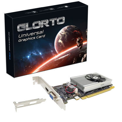 Picture of Glorto GeForce GT 210 1024 MB DDR3 Low Profile Graphics Card, PCI Express 1.0 x16, Entry Level GPU for PC, SFF and HTPC (HDMI/VGA)