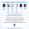 Picture of Shimbol Snambol CP5 5" Touch Screen Rear Camera Selfie Monitor Alloy Shell 1080P iPhone Mini Monitors for iPhone Android Phone Vlogging with Magnetic Blue Silicone Case, Bluetooth Remote