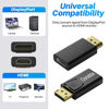 Picture of DisplayPort to HDMI Adapter 3 Pack, 4K Uni-Directional Gold Plated DP PC to HDMI Monitor, Male to Female Converter, Compatible with DisplayPort Source Devices