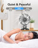 Picture of AaoLin USB Small Fan, Desk Fans with CVT Variable Speeds, Strong Cooling Airflow, Quiet Portable, Desktop Mini Personal Fan for Room, Home,Office, Bedroom-USB Powered (Black-02)