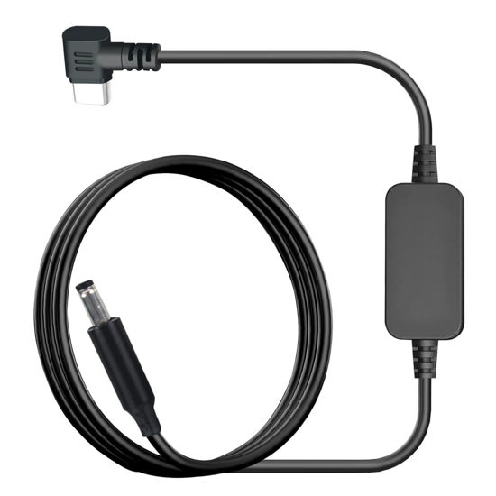 Picture of SYGGDERS Baby Car Camera Cable (Type C) DC5521 to USB c 12V Power Cord Adapter, Used to Connect Cigarette Lighters, Car Chargers (6.56FT)