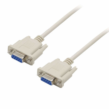 Picture of PNGKNYOCN 4.5 Feet RS232 DB9 9pin Data Serial Cable Female to Female DB9 Straight Through Extension Cable YOUCHENG for Computers, Printers, Scanners