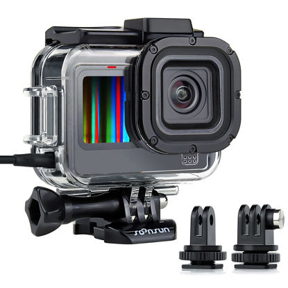 Picture of SOONSUN Skeleton Protective Housing Case for GoPro Hero 13/12 / 11/10 / 9 Black, Side Open Housing Shell with Skeleton Backdoor for Improved Audio Capture and Easy Access to Camera's Touch Screen