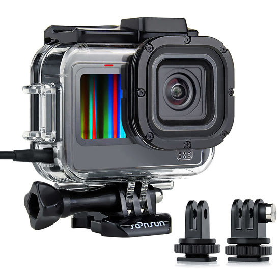 Picture of SOONSUN Skeleton Protective Housing Case for GoPro Hero 13/12 / 11/10 / 9 Black, Side Open Housing Shell with Skeleton Backdoor for Improved Audio Capture and Easy Access to Camera's Touch Screen