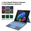 Picture of JvKzaen Surface Pro 9 Keyboard with Slim Pen, Compatible with Microsoft Surface Pro11 10 9 8 X, 13 Inch Bluetooth Wireless Backlight Type Cover Keyboard with Slim Pen, Keyboard with Slim Pen Blue