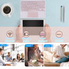 Picture of Wireless Bluetooth Keyboard,Ultra Slim Rechargeable Portable with Touchpad 10 Inch Wireless Keyboard and Trackpad for iOS Android Windows iPad iPhone Samsung Microsoft Surface(Pink)