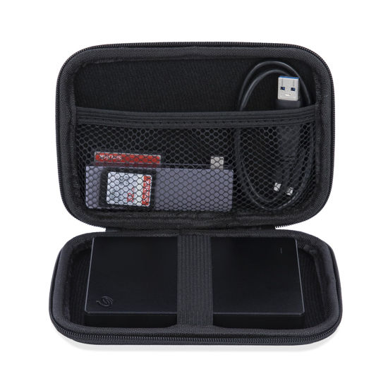 Picture of Ginsco Hard Shell Travel Case for Seagate Portable 1/2TB 5TB External Hard Drive,for UnionSine 500GB/1TB Ultra Slim Hard Drive,Universal HDD Case for WD 1/2TB My Passport/Toshiba Canvio