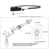 Picture of Teradek SmallHD ARRI RED Flexible Power Cable D-tap to Rotatable 0B 2-Pin Male Right Angle, Gold Mount V-Mount Dtap to Teradek Bolt, Z CAM