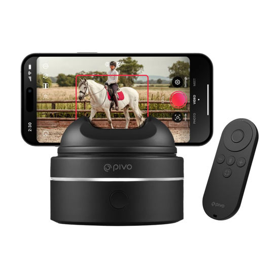 Picture of Pivo Equestrian Max AI-Powered 360° Rotation Horse, Face & Body Auto Tracking Smart Phone Holder for Equestrians and Athletes Compatible with Tablet & Smartphone with Remote Control