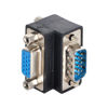 Picture of chenyang VGA Connectors,VGA SVGA D-Sub HDB15Pin Male to Female 90 Degree UP Angled Gender Changer Video Graphics Array Connector Adapter for Monitor/Projector/Graphics