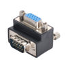 Picture of chenyang VGA Connectors,VGA SVGA D-Sub HDB15Pin Male to Female 90 Degree UP Angled Gender Changer Video Graphics Array Connector Adapter for Monitor/Projector/Graphics