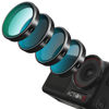 Picture of REYGEAK Lens Filter Set for DJI Action 5 Pro/4/3,4 Pack CPL ND8 ND16 ND32 Polarizing Neutral Density Filter,Multicoated HD Optical Glass for DJI Osmo Action Camera Accessories