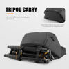 Picture of Waterproof Camera Waist Bag - Portable Fanny Pack, Compact Camera Case with Tripod Holder, Daily Crossbody Bag for Canon Nikon Sony DSLR/SLR/Mirrorless Camera, Can accommodate 1 Camera 2 Lens, Black