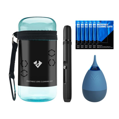 Picture of VSGO VS-A8E Camera Cleaning Kit Portable Bottle Tumbler Air Blower Lens Cleaning Pen Lens Microfiber Cleaning Cloth Compatible for Canon, Nikon, Pentax, Sony, Samsung, Fuji Optical Lens DSLR Camera