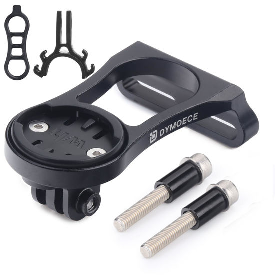 Picture of Dymoece Bike Mount for Wahoo Elemnt Compatible with Multiple Wahoo Computers Out Front Handlebar Mount with Light Adapter for Wahoo Elemnt,Elemnt Bolt, Elemnt Mini,Elemnt Roam