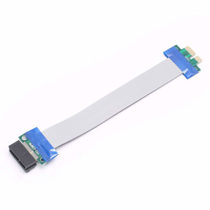 Picture of DEVMO PCI-Express 1X Riser Cable Premium PCI-E Port Extension Extender Card 19CM