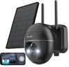 Picture of Security Cameras Wireless Outdoor, 2K Solar Security Camera System 360° PTZ with Spotlight & Siren, ieGeek 2.4Ghz Outdoor Security Cameras,Color Night Vision, Work with Alexa, PIR, 2-Way Talk, IP65