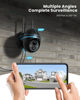 Picture of Security Cameras Wireless Outdoor, 2K Solar Security Camera System 360° PTZ with Spotlight & Siren, ieGeek 2.4Ghz Outdoor Security Cameras,Color Night Vision, Work with Alexa, PIR, 2-Way Talk, IP65