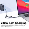 Picture of Talmosal 240W for Thunderbolt 3 Cable 10 ft, Support 8K@60Hz, 4K@144Hz 40Gbps / 240W PD Charging for iPhone 16/15, USB4, MacBook Pro, Docking, eGPU, SSD, Surface Pro