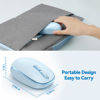 Picture of TECKNET Wireless Mouse, 2.4G Quiet Computer Mouse with USB Receiver, 4 Buttons Portable Cordless Mice for Chromebook, Laptop, PC, Mac, 800/1200/1600 DPI - Blue