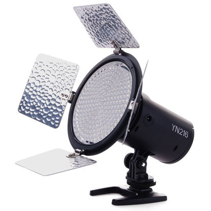 Picture of YONGNUO YN216 YN-216 LED Video Light with 5600K Color Temperature and 4 Color Plates for Canon Nikon DSLR Cameras
