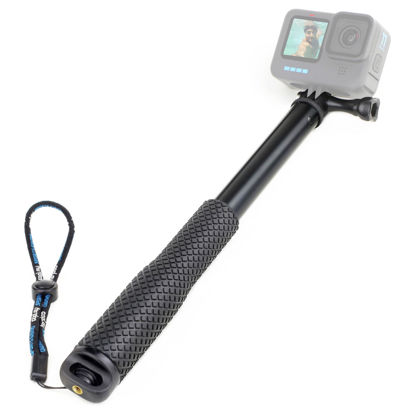 Picture of SOONSUN 45'' Waterproof Selfie Stick Extendable Monopod Hand Grip Aluminum Telescopic Pole Compatible with GoPro Hero 13 12 11 10 9 8 7 6 5 4 Session, Insta360, Osmo Action 2, 3, 4, 5, and Cell Phone