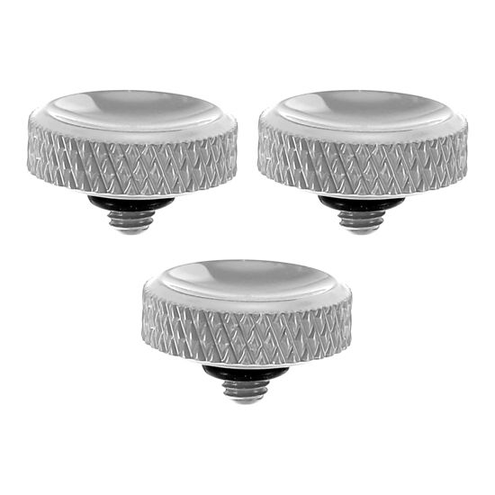 Picture of PATIKIL Camera Shutter Button, 3 Pack Soft Shutter Release Button Pure Copper Camera Button Carved Suitable for Nikon for Fujifilm for Leica DSLR/SLR Camera, Silver