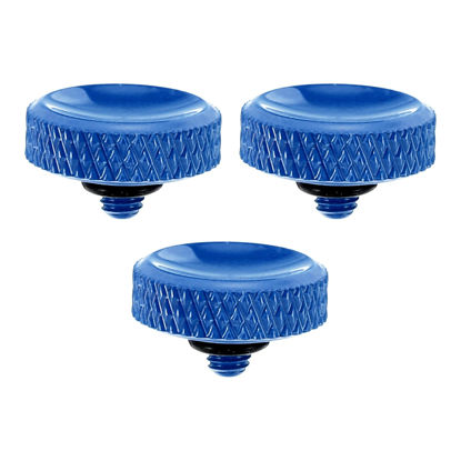 Picture of PATIKIL Camera Shutter Button, 3 Pack Soft Shutter Release Button Pure Copper Camera Button Carved Suitable for Nikon for Fujifilm for Leica DSLR/SLR Camera, Blue