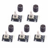 Picture of WayinTop 5pcs 360 Degree Rotary Encoder Module KY-040 Brick Sensor Development Board with Push Button for Arduino