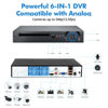 Picture of Fuers H.265+ 5MP 8 Channel CCTV DVR Recorder with 500G HDD, Face Detection, Alert Push, Hybrid Capability 5-in-1(XVI/AHD/TVI/CVI/IPC) Full 2592p HD Surveillance DVR for Security Camera,Remote Access