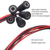 Picture of weideer 5Pcs 10A DC-099 DC Power Jack Cord Socket 5.5x2.1MM Threaded Female Mount Connector Adapter with 15CM 18AWG Pre-soldered Wires Waterproof Cover Cap K-078