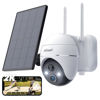 Picture of ieGeek Security Camera Outdoor, 2K Wireless WiFi 360°PTZ Camera, Solar Battery Powered Surveillance Camera with Spotlight/Siren/Motion Detection/3MP Color Night Vision,Compatible with Alexa