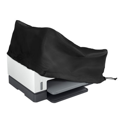 Picture of CaSZLUTION Printer Dust Cover for HP DeskJet 4155e / 4255e / Smart -Tank 6001 Wireless Inkjet All-in-One Printer, Water Resistant Nylon Printer Protector Cover - 17.3 x 14.7 x 8.6 Inch (Black)