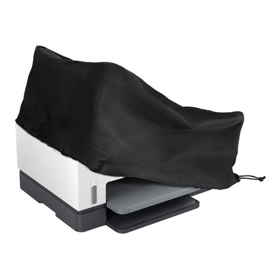 Picture of CaSZLUTION Printer Dust Cover for HP DeskJet 4155e / 4255e / Smart -Tank 6001 Wireless Inkjet All-in-One Printer, Water Resistant Nylon Printer Protector Cover - 17.3 x 14.7 x 8.6 Inch (Black)