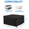 Picture of CaSZLUTION Printer Dust Cover for HP DeskJet 4155e / 4255e / Smart -Tank 6001 Wireless Inkjet All-in-One Printer, Water Resistant Nylon Printer Protector Cover - 17.3 x 14.7 x 8.6 Inch (Black)