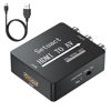 Picture of Setuact HDMI to AV Converter, HDMI to RCA Converter, Supports PAL/NTSC for Apple TV, Roku, Fire Stick, Blu-ray, DVD Player, Older TV, Projector, (Single)