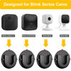 Picture of 3 Pack Blink Camera Adhesive Wall Mount Bracket for Blink Mini/Mini 2 /Blink Outdoor 4/ XT3/Blink Indoor Camera/Ring Indoor Cam, VHB Stick On,No Drilling Mounting Bracket for Blink Cameras(Black)