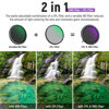 Picture of NEEWER 82mm True Colors Variable ND&CPL Filter with Putter, ND3-64(1.5-6 Stops), 2 in 1 Adjustable Limited Neutral Density & CPL Filter, Multi Coated HD Optical Glass/Aluminum Frame/Scratch Resistant