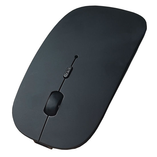 Picture of SUNGI Bluetooth Mouse for Laptop/iPad/Android PC,Rechargable Quiet Slim Wireless Mice Compatible with Windows/Linux/Tablet,Black(Not for Mac, MacBook)