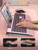 Picture of Wireless Keyboard and Mouse Backlits, Wrist Rest, Jiggler Mouse, Rechargeable Ergonomic Keyboard with Phone Holder, Silent Light Up Combo for Computer, Mac, PC, Laptop, Chromebook (Rose Gold)