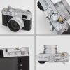 Picture of Haoge THB-XVS Metal Thumb Grip Up Rest Hand Grip for Fujifilm X100VI Fujinon X100V Camera Accessories Silver Hot Shoe Thumb Up