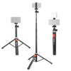 Picture of NEEWER Phone Tripod for Cell Phone & Camera with Remote, 62.9" All Metal Selfie Stick Travel Vlog Tripod Stand for iPhone with Phone Holder, Portable Camera Tripod for Canon Sony DLSR GoPro, TS05